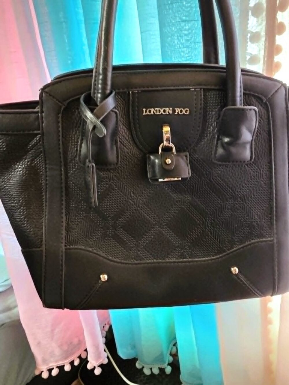 🖤 London Fog Black Structured Tote